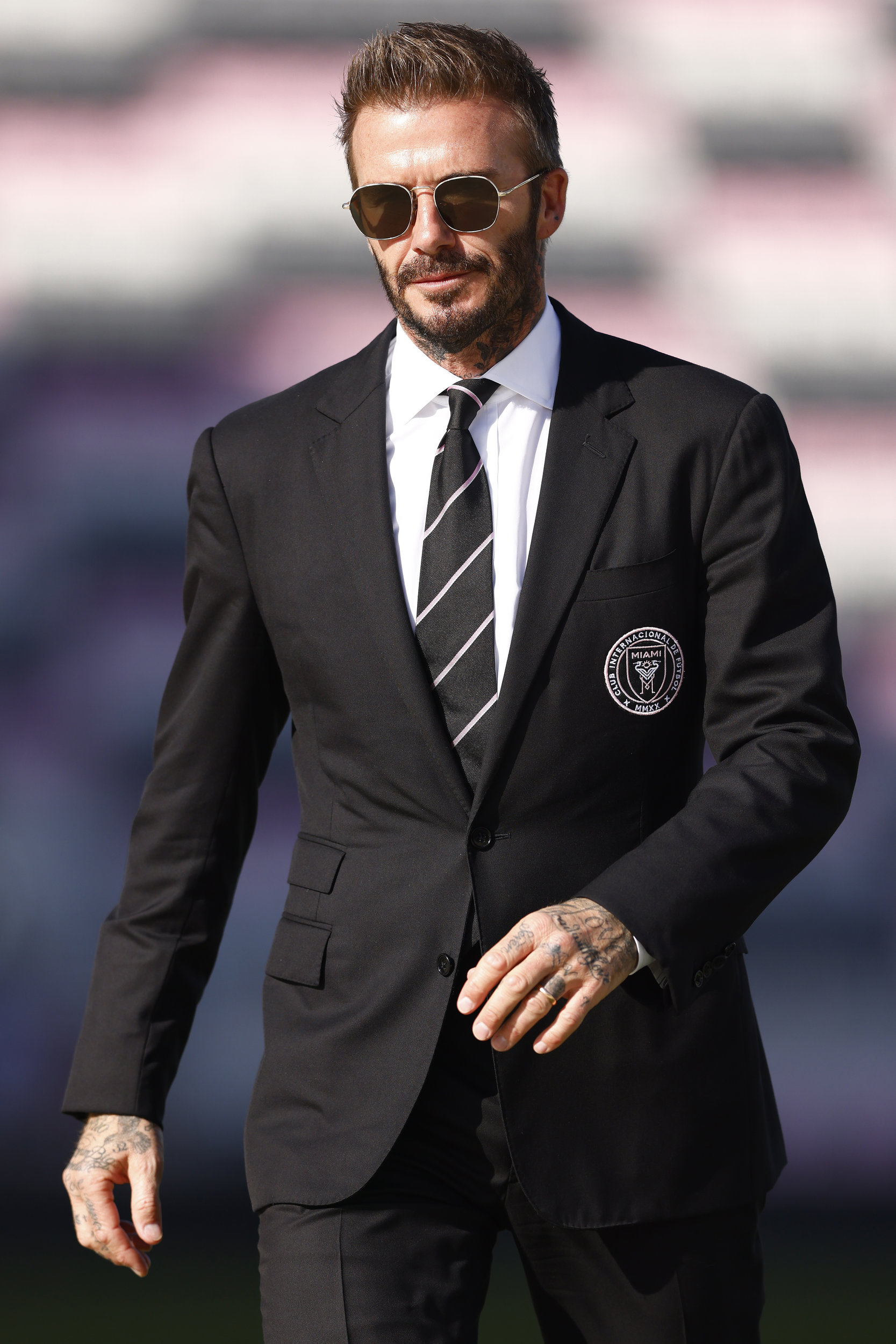 David Beckham in Ralph Lauren for MLS Inter Miami Game in March