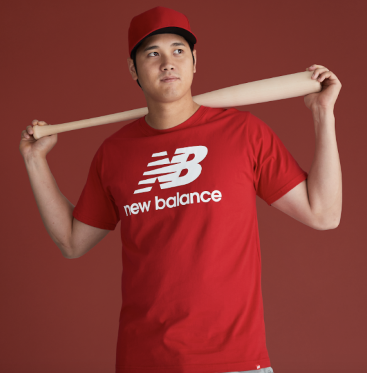 New Balance Shohei Otani Stacked Logo T-Shirt Black L